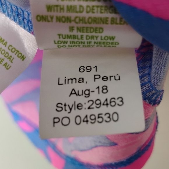 Lilly Pulitzer Lula Ruffle Sleeve Top Size XS Preppy Feminine Resort Style - Picture 7 of 7